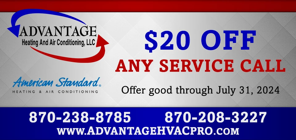 $20 Off Service Call, offer good through July 31, 2024