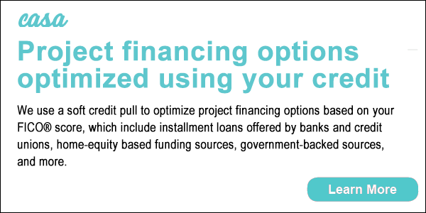 We offer financing options through Casa